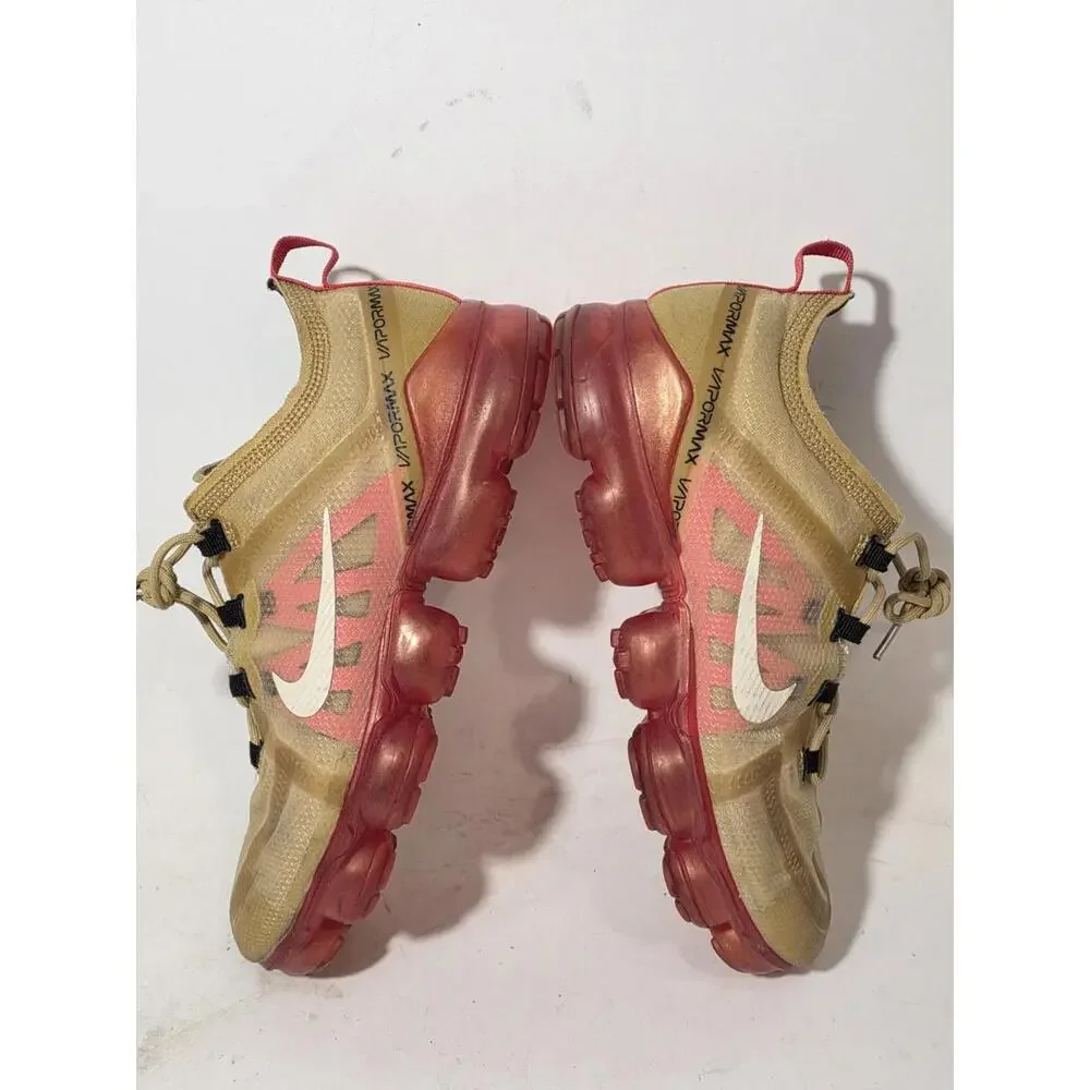 Nike Air VaporMax Men's Size 8.5 Crimson Gold Athletic Sneakers AR6631-701